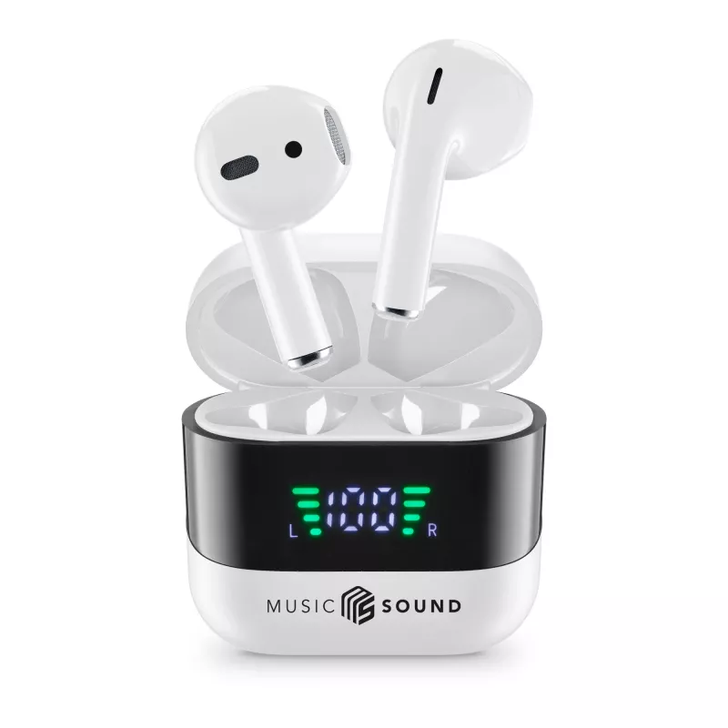 Music Sound SPARK Auricolare TWS z wyświetlaczem LED