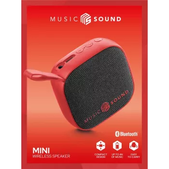 Bezprzewodowy głośnik Music Sound Mini – kompaktowy i kolorowy głośnik Bluetooth o mocy 3 W