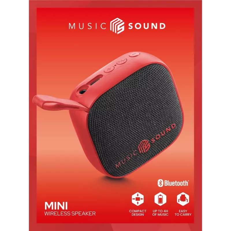 Bezprzewodowy głośnik Music Sound Mini – kompaktowy i kolorowy głośnik Bluetooth o mocy 3 W
