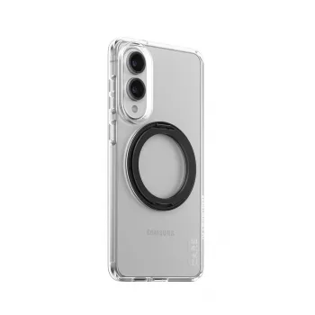 PanzerGlass CARE przezroczyste etui z czarną podpórką i Qi Samsung Galaxy S25 Edge
