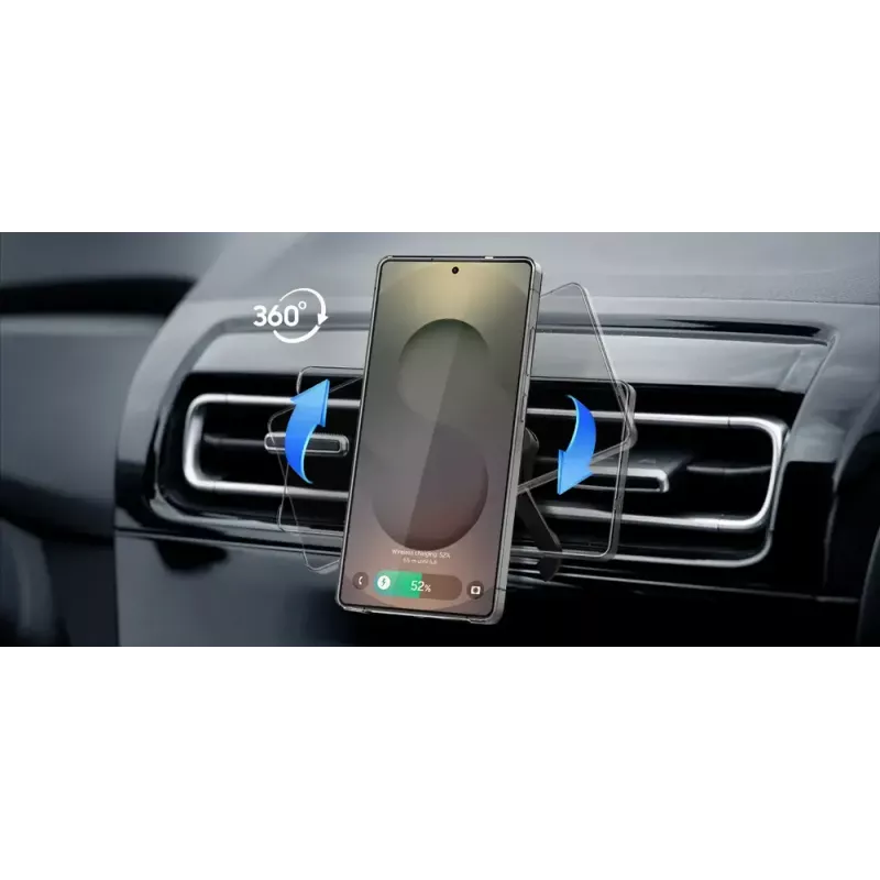 Samochodowa magnetyczna ładowarka bezprzewodowa Samsung Qi2 GP-PWU025WIBBW — do smartfonów (wymagane etui magnetyczne), czarna