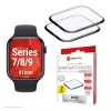 Displex Niezniszczalne szkło Full Cover Smart Glass Apple Watch 9/8/7 (41mm), 2 szt., ultracienkie, krawędź do krawędzi, ekologiczny montaż