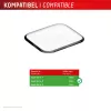 Displex Niezniszczalne szkło Full Cover Smart Glass Apple Watch 9/8/7 (41mm), 2 szt., ultracienkie, krawędź do krawędzi, ekologiczny montaż
