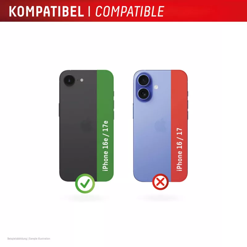 Displex Premium Camera Lens Glass, iPhone 16e/17e, 2 szt., 10H, Pojedyncze pierścienie, DLC, transparentny, Szybki montaż