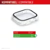 Szkło ochronne PanzerGlass Displex 10H do Apple Watch 11/10 42mm, full-body hartowane szkło, IP68, zatrzaskowe, czarne matowe