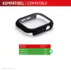 Displex 10H Szkło Hartowane do Apple Watch 9/8/7 (45mm), Etui Full Body, IP68, Zatrzaskowe, czarny matowy