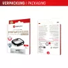 Displex 10H Szkło Hartowane do Apple Watch 9/8/7 (45mm), Etui Full Body, IP68, Zatrzaskowe, czarny matowy