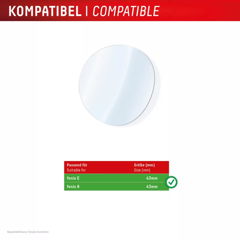 Szkło hartowane na ekran GK PROTECTION Displex 9H Glass do Garmin fenix E/fenix 8 43mm (2 szt., ultracienkie, bezramkowe, przeciw smugom)