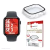 Displex 10H Szkło hartowane do Apple Watch SE3/SE2/SE (40mm), etui Full Body, IP68, zatrzaskowe, przezroczyste