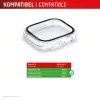 Displex 10H Szkło hartowane do Apple Watch SE3/SE2/SE (40mm), etui Full Body, IP68, zatrzaskowe, przezroczyste