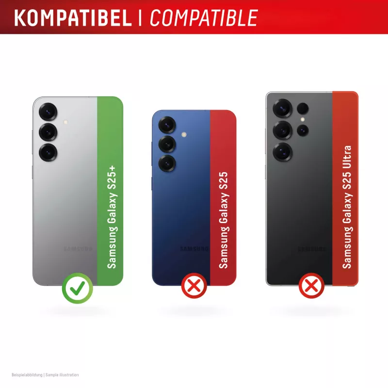 Displex Premium Szkło ochronne na obiektyw aparatu, Samsung Galaxy S25+, 10H, pojedynczy pierścień, DLC, przezroczysty, szybki montaż