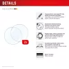Szkło ochronne Compulocks Displex 9H do Garmin fenix 8 / fenix E (47 mm) — 2 szt., ultracienkie, bezramkowe, powłoka antyodciskowa