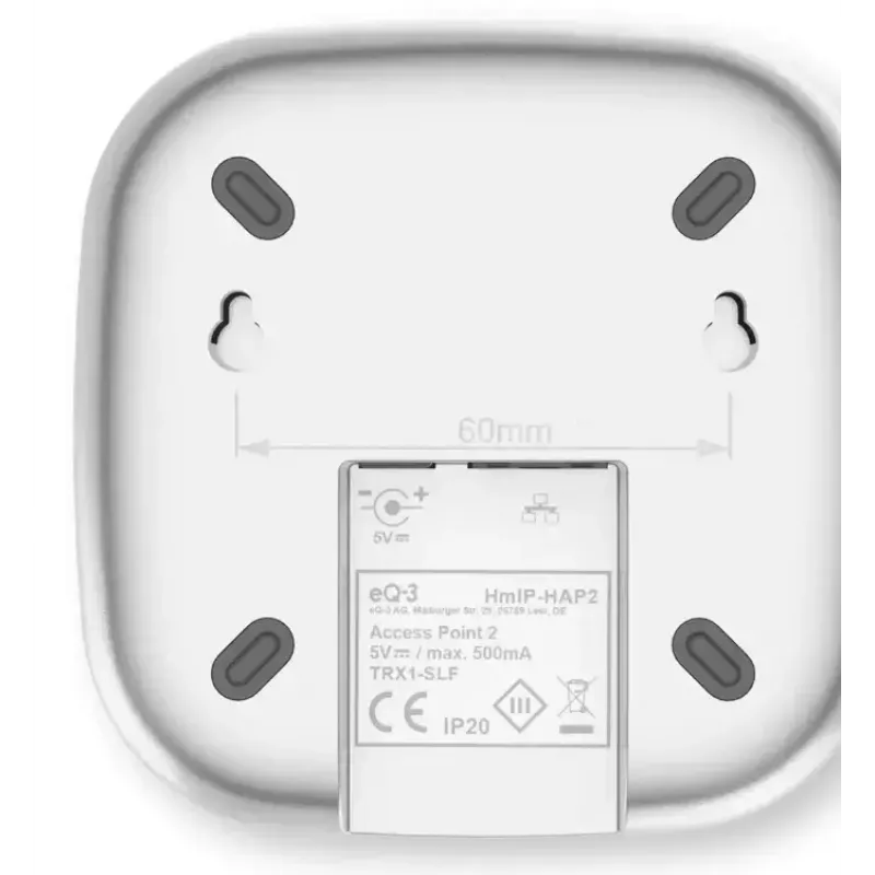 Bezprzewodowy punkt dostępowy HomeMatic Access Point 2 HmIP-HAP2 biały do konfiguracji i sterowania systemami HomeMatic IP