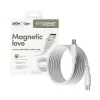 PanzerGlass empower™ by ® Magnetyczny kabel USB-C do USB-C 240W | USB 2.0 | 1,5 m | Srebrno-biały