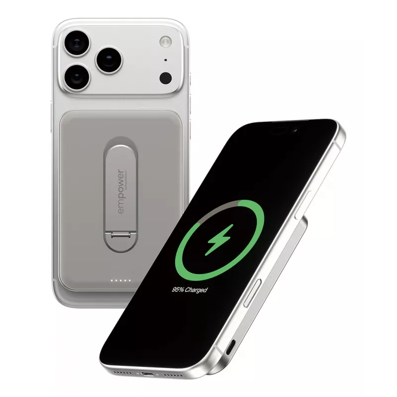 Power Bank PanzerGlass empower by empower Bank w. Spin Stand 5000mAh Titanium