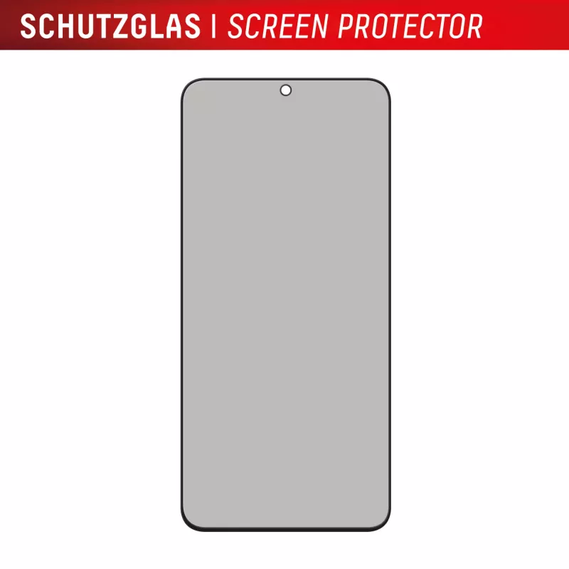 Displex Privacy Ochrona ekranu (10H) do Samsung Galaxy S25 FE/S24 FE, ramka montażowa Eco, filtr prywatyzujący