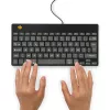 Ergonomiczna klawiatura R-Go Tools R-Go Compact Break, kompaktowa klawiatura z oprogramowaniem do przerw, AZERTY (FR), przewodowa, czarna