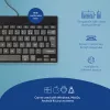 Ergonomiczna klawiatura R-Go Tools R-Go Compact Break, kompaktowa klawiatura z oprogramowaniem do przerw, AZERTY (FR), przewodowa, czarna