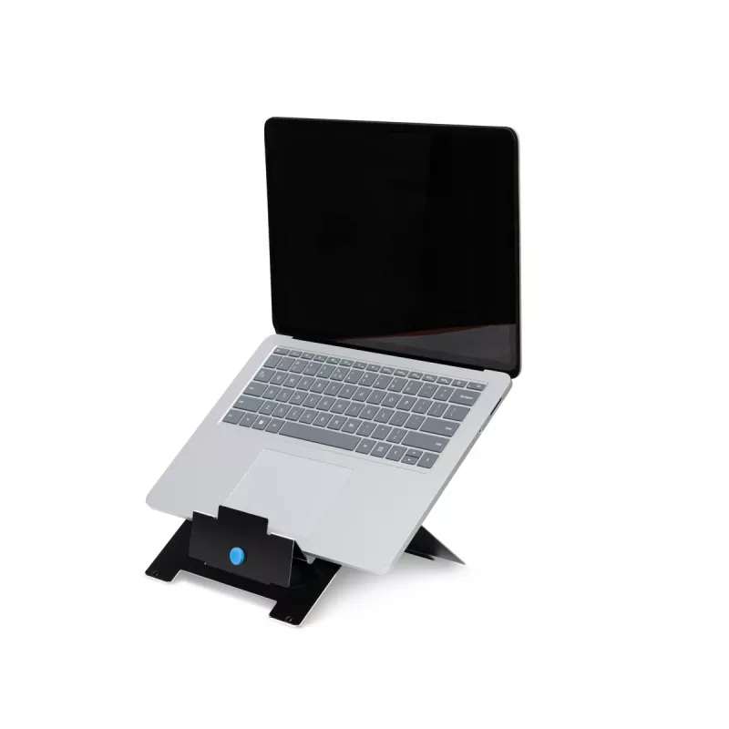 R-Go Tools Podstawka pod laptop R-Go Riser Flexible, regulowana składana podkładka pod laptop, ergonomiczna, aluminium Hylite, czarna