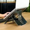 R-Go Tools Podstawka pod laptop R-Go Riser Flexible, regulowana składana podkładka pod laptop, ergonomiczna, aluminium Hylite, czarna