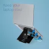 R-Go Tools Podstawka pod laptop R-Go Riser Flexible, regulowana składana podkładka pod laptop, ergonomiczna, aluminium Hylite, czarna