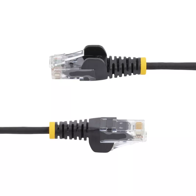 Kabel StarTech.com 1,5 m CAT6 - cienki - Złącza RJ45 bezzaczepowe - Czarny