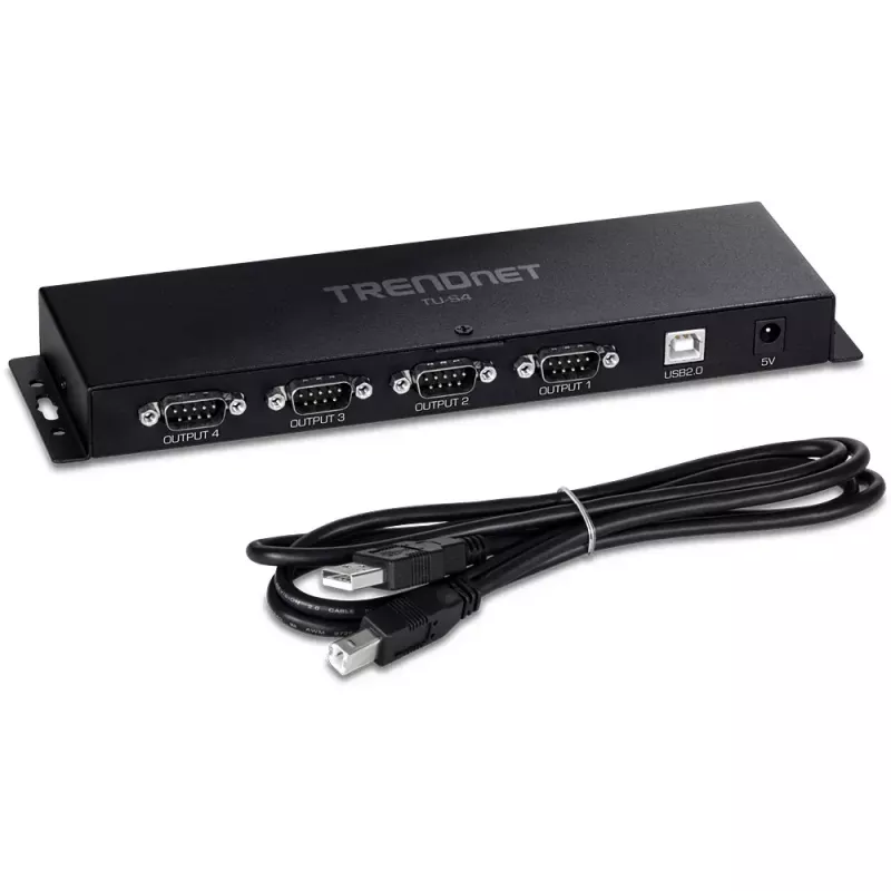 Karta interfejsu RS-232 Trendnet TU-S4 USB Typ-B żeński czarny