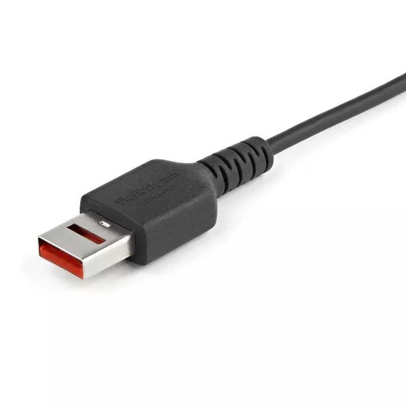StarTech.com Kabel do bezpiecznego ładowania 3ft (1m) – USB-A na Micro USB blokujący transmisję danych, tylko ładowanie – kabel zasilający do telefonu/tabletu – adapter USB chroniący dane
