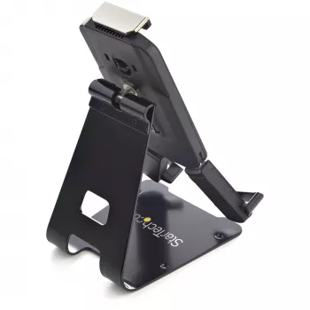 StarTech.com Stojak na tablet z zabezpieczeniem i blokadą kablową K-Slot - Blokowany uchwyt na tablety 7,9 inch-13 inch - Uniwersalny regulowany montaż do biurka/powierzchni - Blokowalny antykradzieżowy uchwyt bezpieczeństwa