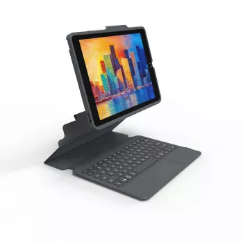 ZAGG klawiatura Pro Keys z Trackpadem-Apple-iPad 10.2-Czarny/Szary-Niemiecki