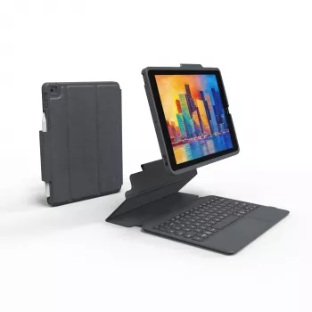 ZAGG klawiatura Pro Keys z Trackpadem-Apple-iPad 10.2-Czarny/Szary-Niemiecki