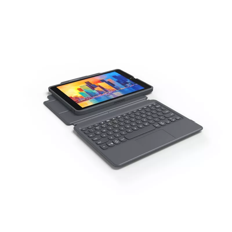 ZAGG klawiatura Pro Keys z Trackpadem-Apple-iPad 10.2-Czarny/Szary-Niemiecki