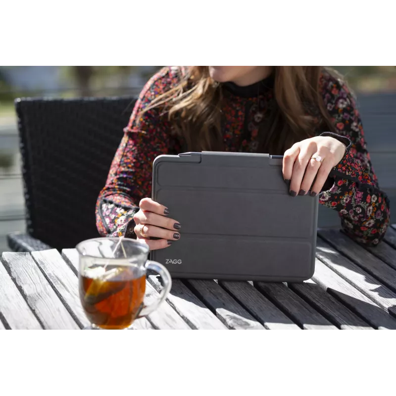 ZAGG klawiatura Pro Keys z Trackpadem-Apple-iPad 10.2-Czarny/Szary-Niemiecki