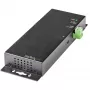 StarTech.com 4-portowy hub USB C 10 Gb/s – Metalowy przemysłowy hub USB-C – 2x USB-C i 2x USB-A – ochrona przed przepięciami ESD – host USB-C lub USB-A – samodzielnie zasilany montowalny hub USB 3.2 Gen 2 Type-C