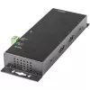 StarTech.com 4-portowy hub USB C 10 Gb/s – Metalowy przemysłowy hub USB-C – 2x USB-C i 2x USB-A – ochrona przed przepięciami ESD – host USB-C lub USB-A – samodzielnie zasilany montowalny hub USB 3.2 Gen 2 Type-C