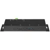 StarTech.com 4-portowy hub USB C 10 Gb/s – Metalowy przemysłowy hub USB-C – 2x USB-C i 2x USB-A – ochrona przed przepięciami ESD – host USB-C lub USB-A – samodzielnie zasilany montowalny hub USB 3.2 Gen 2 Type-C