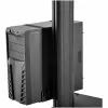StarTech.com Wózek do mobilnego stanowiska pracy z uchwytem na monitor, uchwytem na CPU/PC, tacką na klawiaturę – Ergonomiczny biurkowy wózek komputerowy z regulacją wysokości – Mobilne stanowisko stojące na kółkach