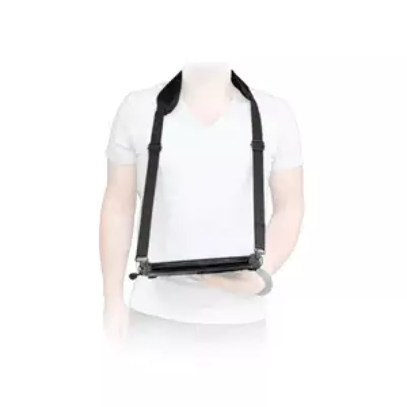 Pasek na ramię Mobilis ERGONOMIC SHOULDER STRAP do laptopa Czarny Karabińczyk