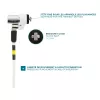 cienki Rotating Security Lock Key Mobilis 001325 T Lock Biały