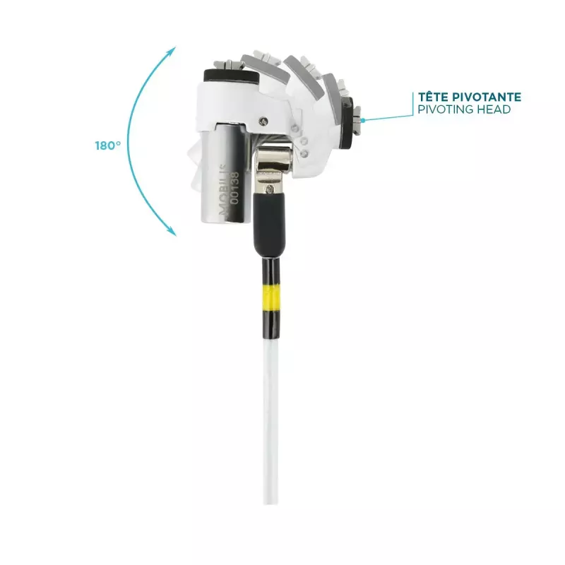 cienki Rotating Security Lock Key Mobilis 001325 T Lock Biały