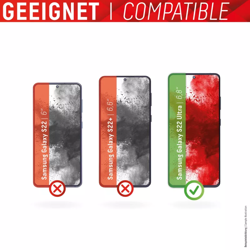 Displex Full Cover Screen Protector Samsung Galaxy S22 Ultra Szkło hartowane