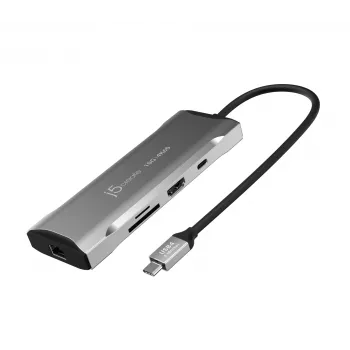 j5create JCD393 4K60 Elite USB-C® 10Gbps Mini Dock, szary kosmiczny