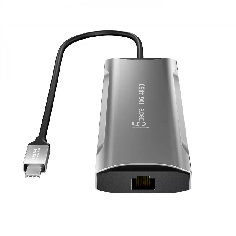 j5create JCD393 4K60 Elite USB-C® 10Gbps Mini Dock, szary kosmiczny