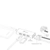 Hub USB j5create JUH340 4-portowy USB 3.0 Czarny Aluminium