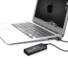 Hub USB j5create JUH340 4-portowy USB 3.0 Czarny Aluminium