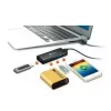 Hub USB j5create JUH340 4-portowy USB 3.0 Czarny Aluminium