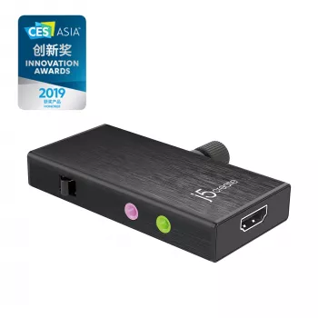 j5create JVA02 Adapter do przechwytywania na żywo HDMI™ na USB-C™ z Power Delivery, czarny