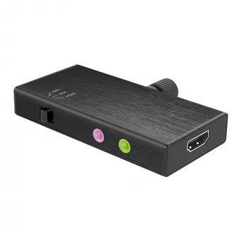 j5create JVA02 Adapter do przechwytywania na żywo HDMI™ na USB-C™ z Power Delivery, czarny
