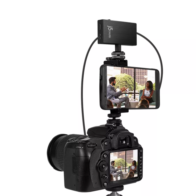 j5create JVA02 Adapter do przechwytywania na żywo HDMI™ na USB-C™ z Power Delivery, czarny