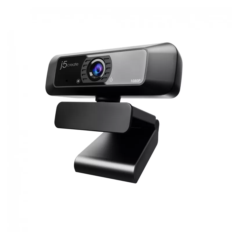 j5create JVCU100 Kamera internetowa USB™ HD z obrotem 360°, rozdzielczość przechwytywania wideo 1080p, czarna